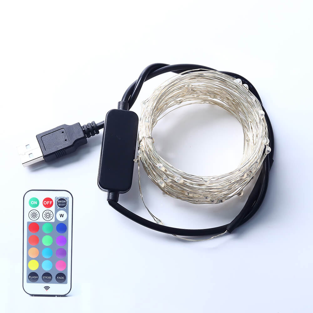 Hot Sales Christmas 33ft Colors Change USB LED Fairy String Twinkle