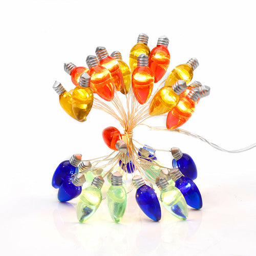 Wholesale Four-Color Bulb String Lights Mini Christmas Lights