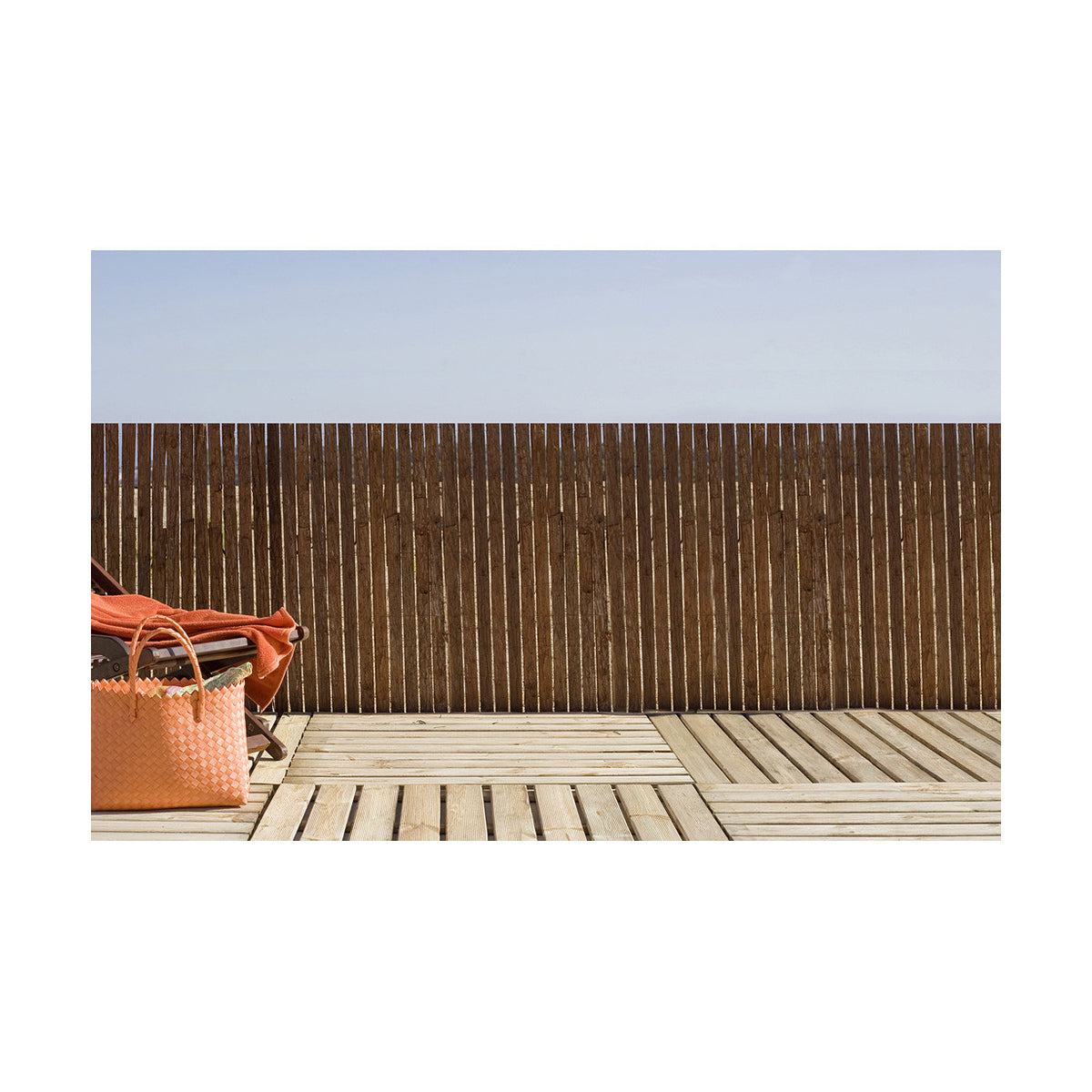 Garden Fence Nortene Milwaukee Multicolour Natural Pinewood Tree Bark - Terrasland