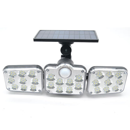 3 Adjustable Heads 270° Wide Angle Illumination Solar Lights Outdoor - Terrasland