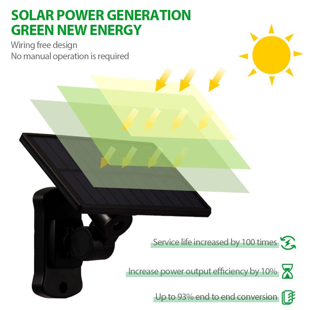 3 Adjustable Heads 270° Wide Angle Illumination Solar Lights Outdoor - Terrasland