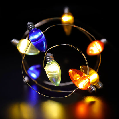 Wholesale Four-Color Bulb String Lights Mini Christmas Lights