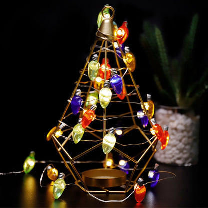 Wholesale Four-Color Bulb String Lights Mini Christmas Lights