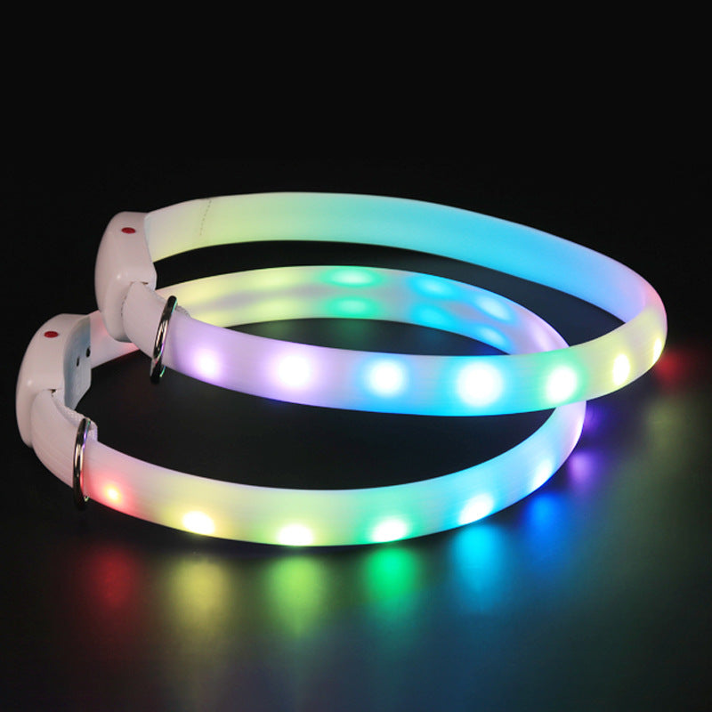 USB Rechargeable Pet Dog LED Glowing Collar