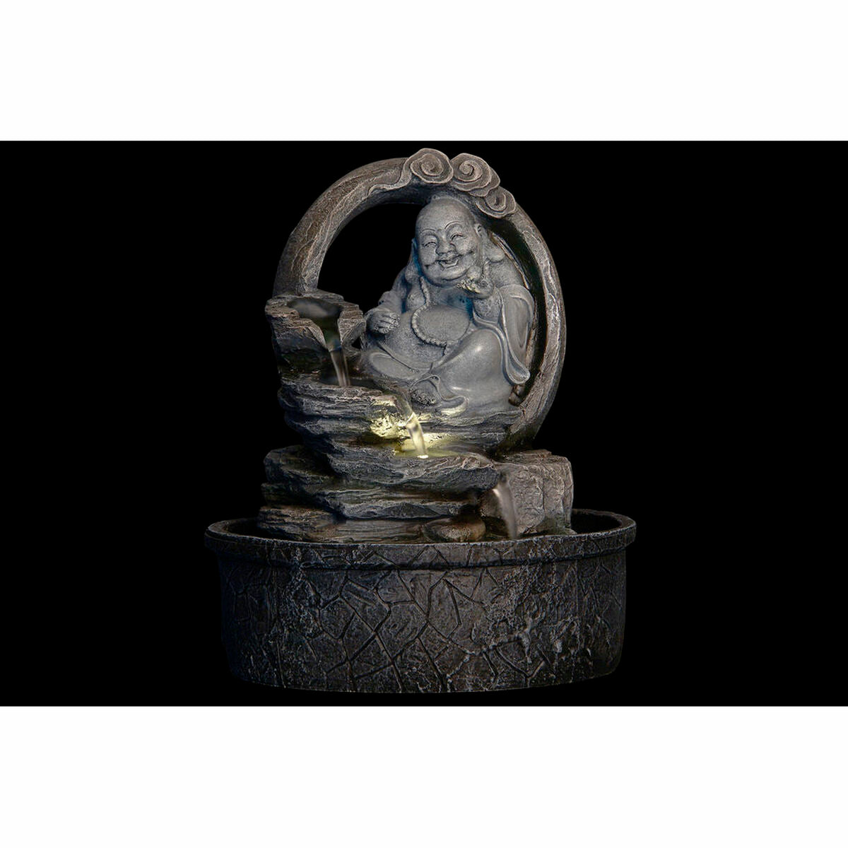 Garden fountain DKD Home Decor 21 x 21 x 25 cm Buddha Resin Oriental - Terrasland