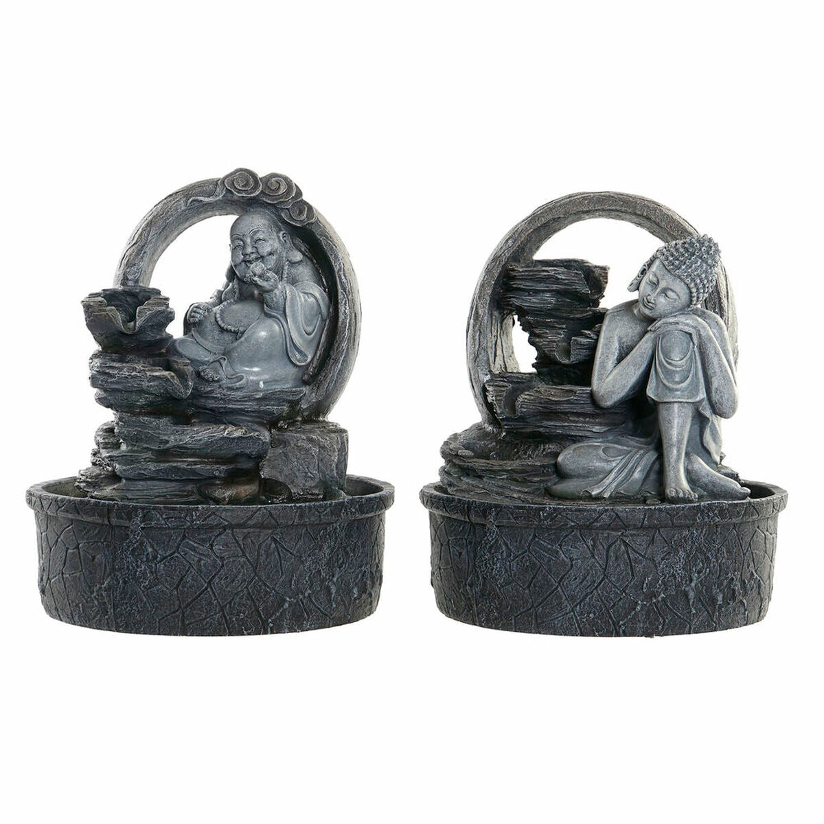 Garden fountain DKD Home Decor 21 x 21 x 25 cm Buddha Resin Oriental - Terrasland