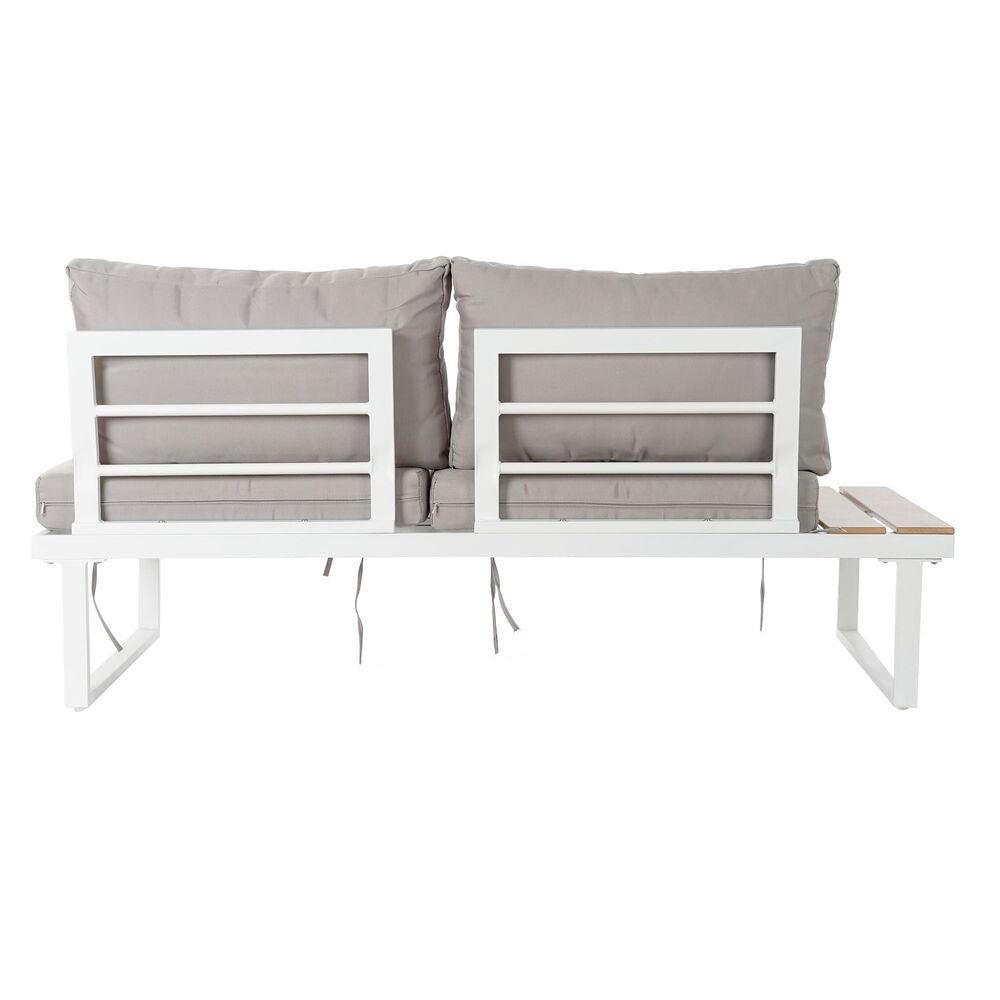 Garden sofa DKD Home Decor Grey Resin Steel 231 x 219 x 74 cm 231 x - Terrasland