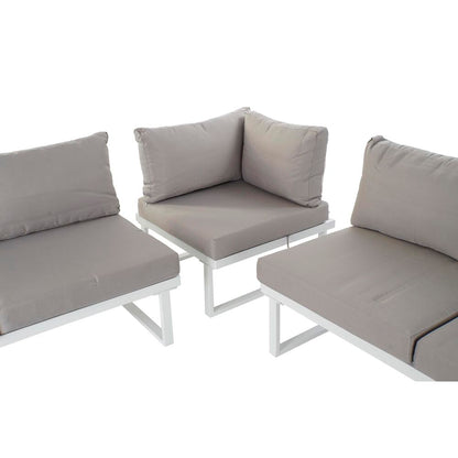 Garden sofa DKD Home Decor Grey Resin Steel 231 x 219 x 74 cm 231 x - Terrasland