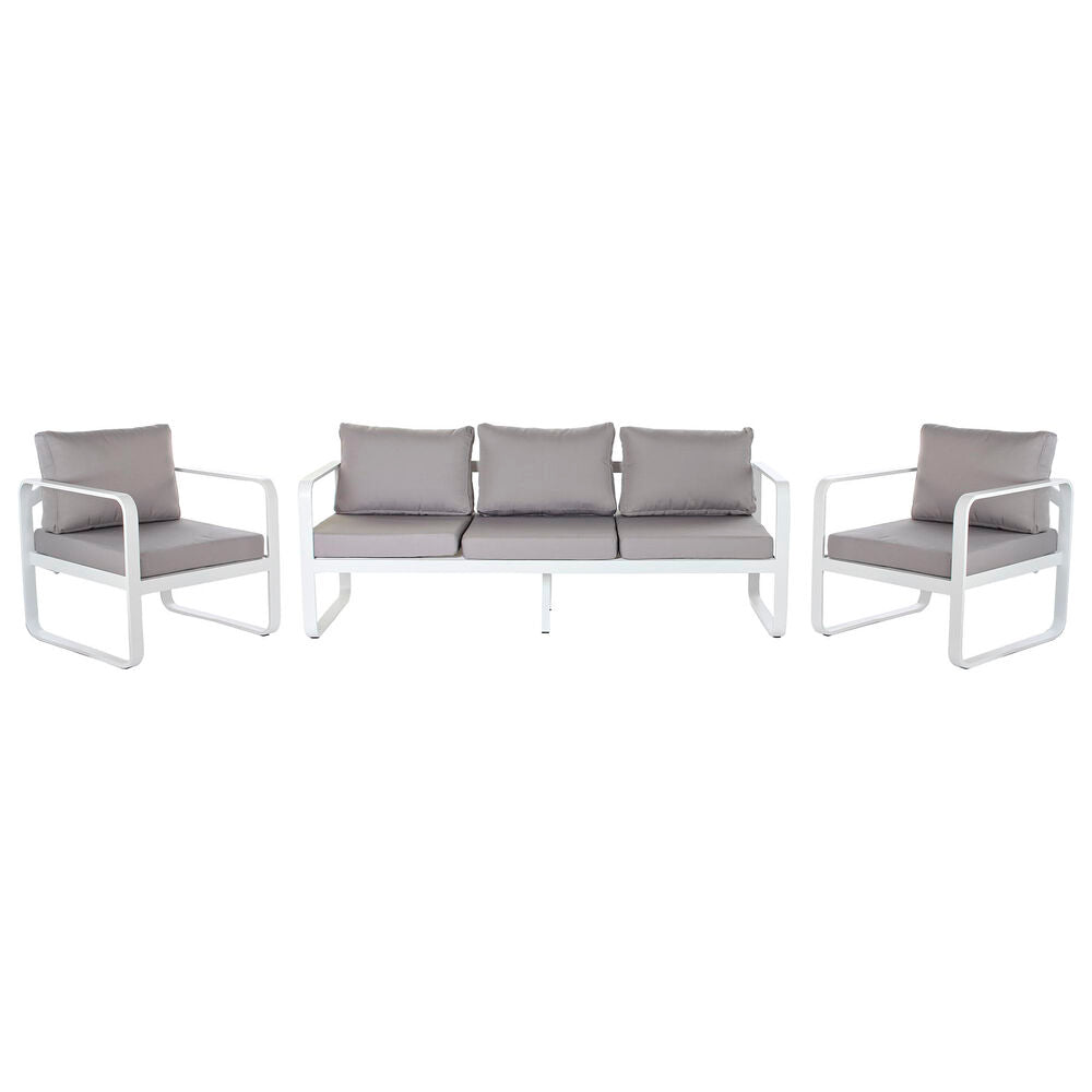 Garden sofa DKD Home Decor Grey Aluminium 78 cm 184 x 72 x 78 cm - Terrasland