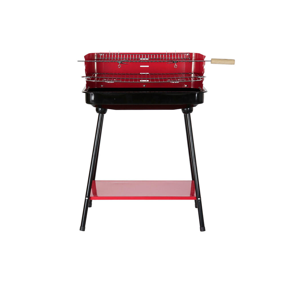 Charcoal Barbecue with Stand DKD Home Decor Red 53 x 37 x 80 cm Steel - Terrasland