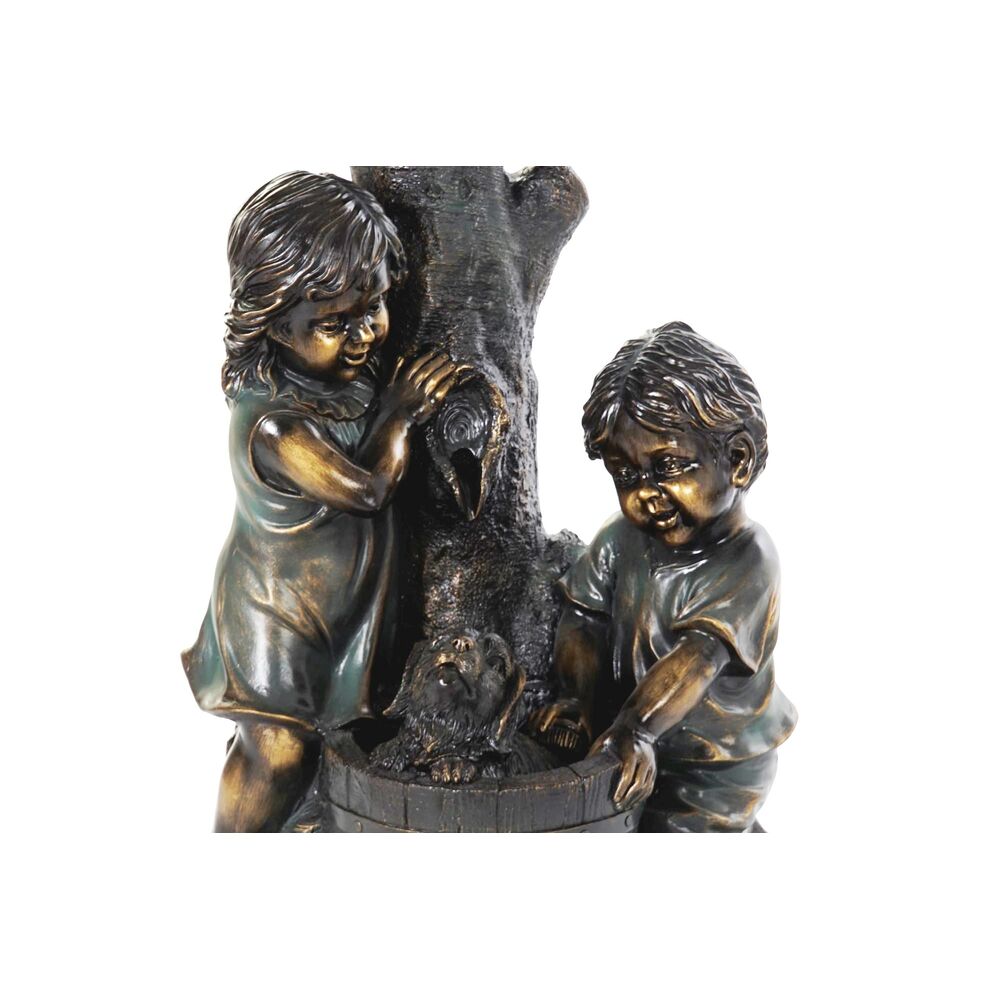 Garden fountain DKD Home Decor Bronze Resin Children 45 x 30 x 87 cm - Terrasland