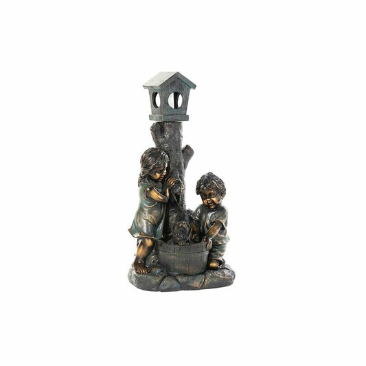 Garden fountain DKD Home Decor Bronze Resin Children 45 x 30 x 87 cm - Terrasland