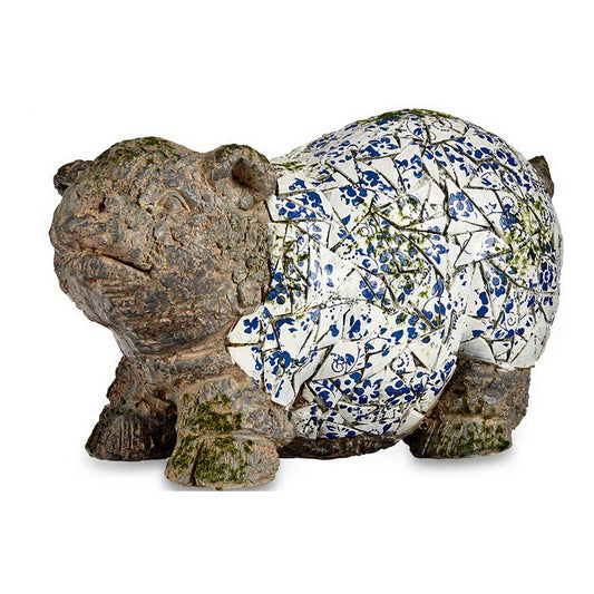 Decorative Garden Figure Mosaic Pig Polyresin (20,5 x 26 x 47 cm) - Terrasland