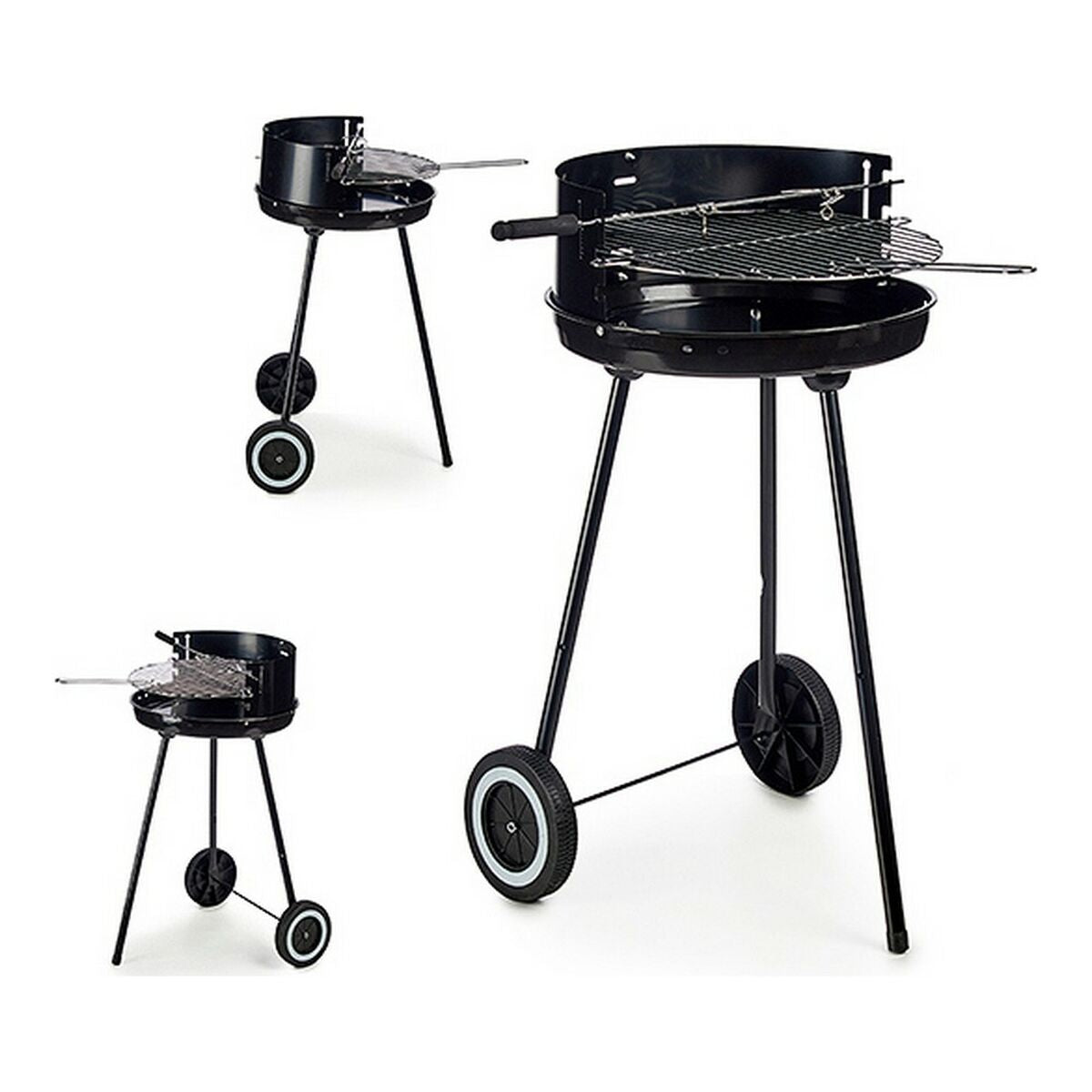 Coal Barbecue with Wheels Stainless steel Iron (41,5 x 71 x 42,5 cm) - Terrasland