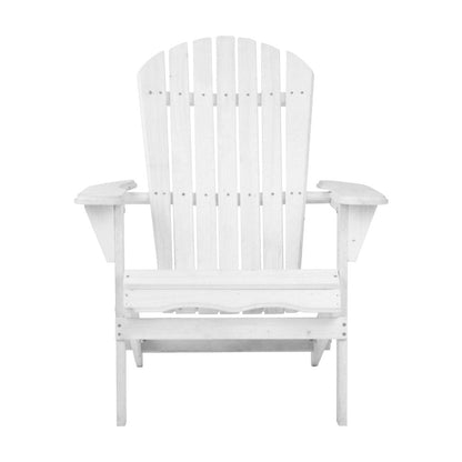 Gardeon Outdoor Furniture Adirondack Chairs Beach Chair Lounge Wooden - Terrasland