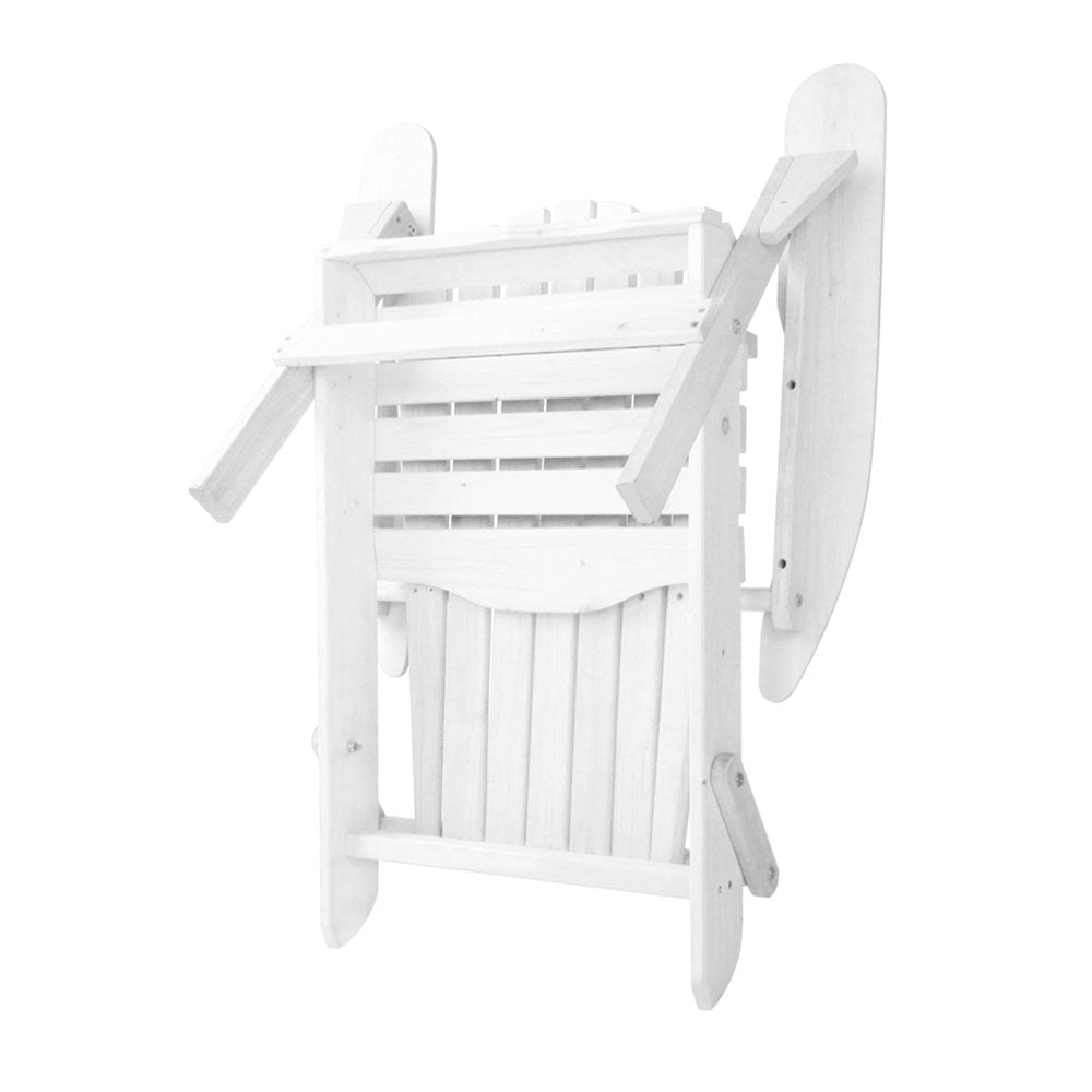 Gardeon Outdoor Furniture Adirondack Chairs Beach Chair Lounge Wooden - Terrasland