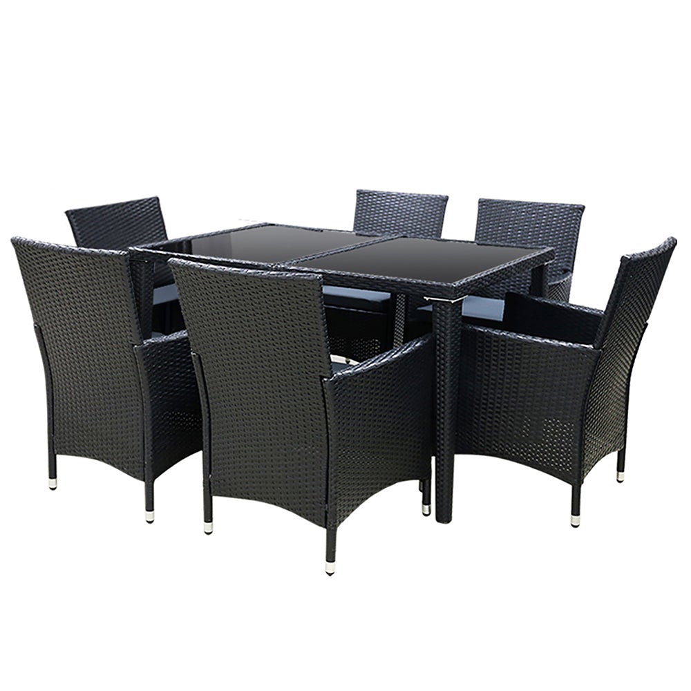 Gardeon Outdoor Furniture 7pcs Dining Set - Terrasland