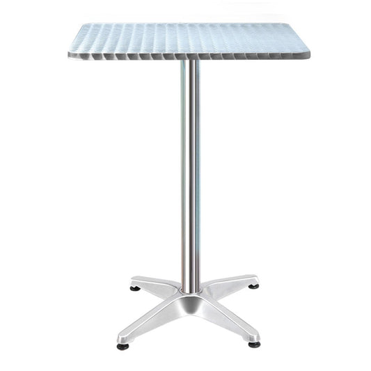 Bar Table Outdoor Furniture Adjustable Aluminium Pub Cafe Indoor - Terrasland