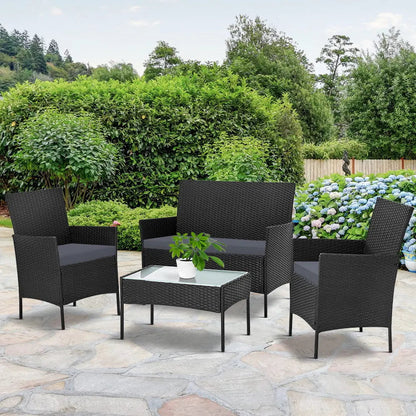 Gardeon Garden Furniture Outdoor Lounge Setting Wicker Sofa Patio - Terrasland