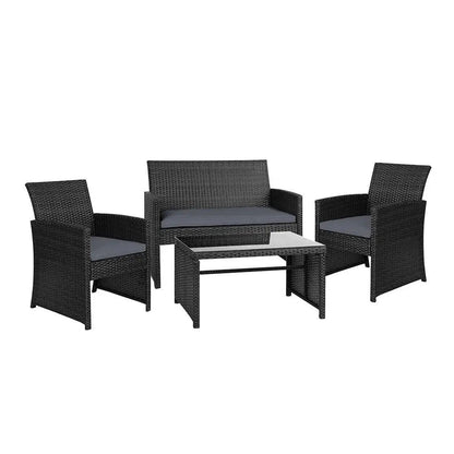 Gardeon Garden Furniture Outdoor Lounge Setting Wicker Sofa Set - Terrasland