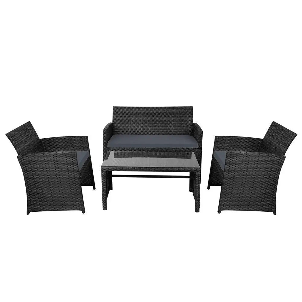 Gardeon Garden Furniture Outdoor Lounge Setting Wicker Sofa Set - Terrasland