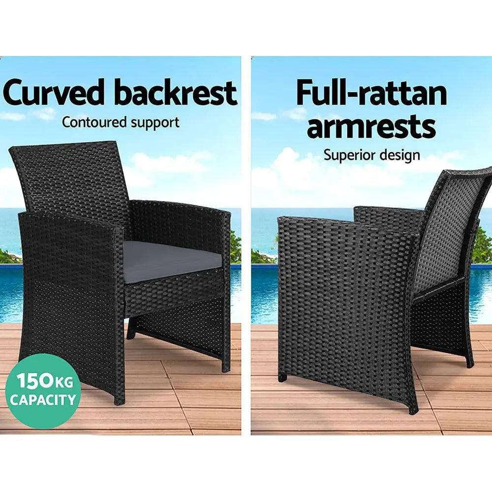 Gardeon Garden Furniture Outdoor Lounge Setting Wicker Sofa Set - Terrasland