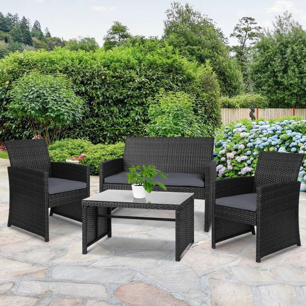 Gardeon Garden Furniture Outdoor Lounge Setting Wicker Sofa Set - Terrasland