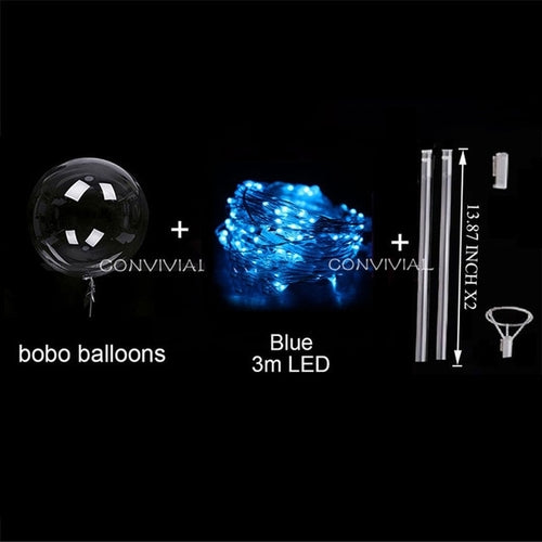 Handle Led Balloon With Sticks Luminous