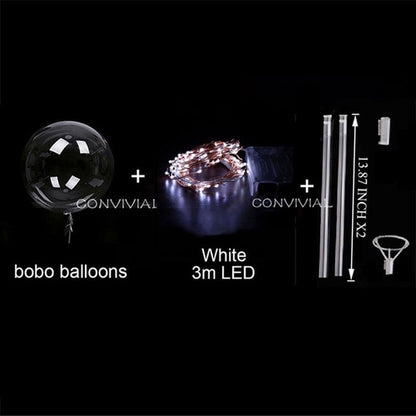 Handle Led Balloon With Sticks Luminous