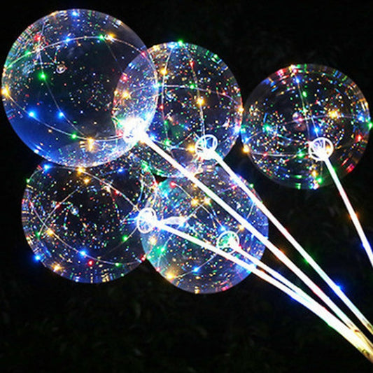 Handle Led Balloon With Sticks Luminous