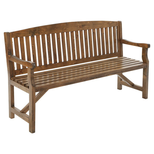 Gardeon Wooden Garden Bench Chair Natural Outdoor Furniture Décor - Terrasland