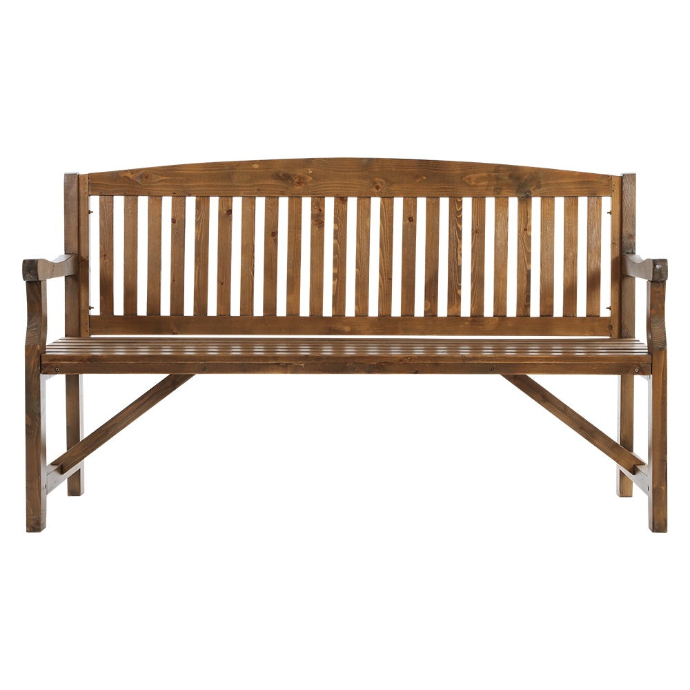 Gardeon Wooden Garden Bench Chair Natural Outdoor Furniture Décor - Terrasland