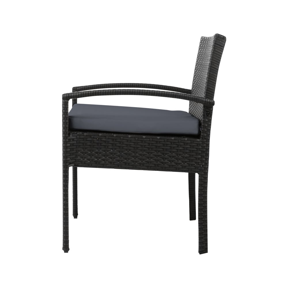 Gardeon Outdoor Furniture Dining Chairs Wicker Garden Patio Cushion - Terrasland