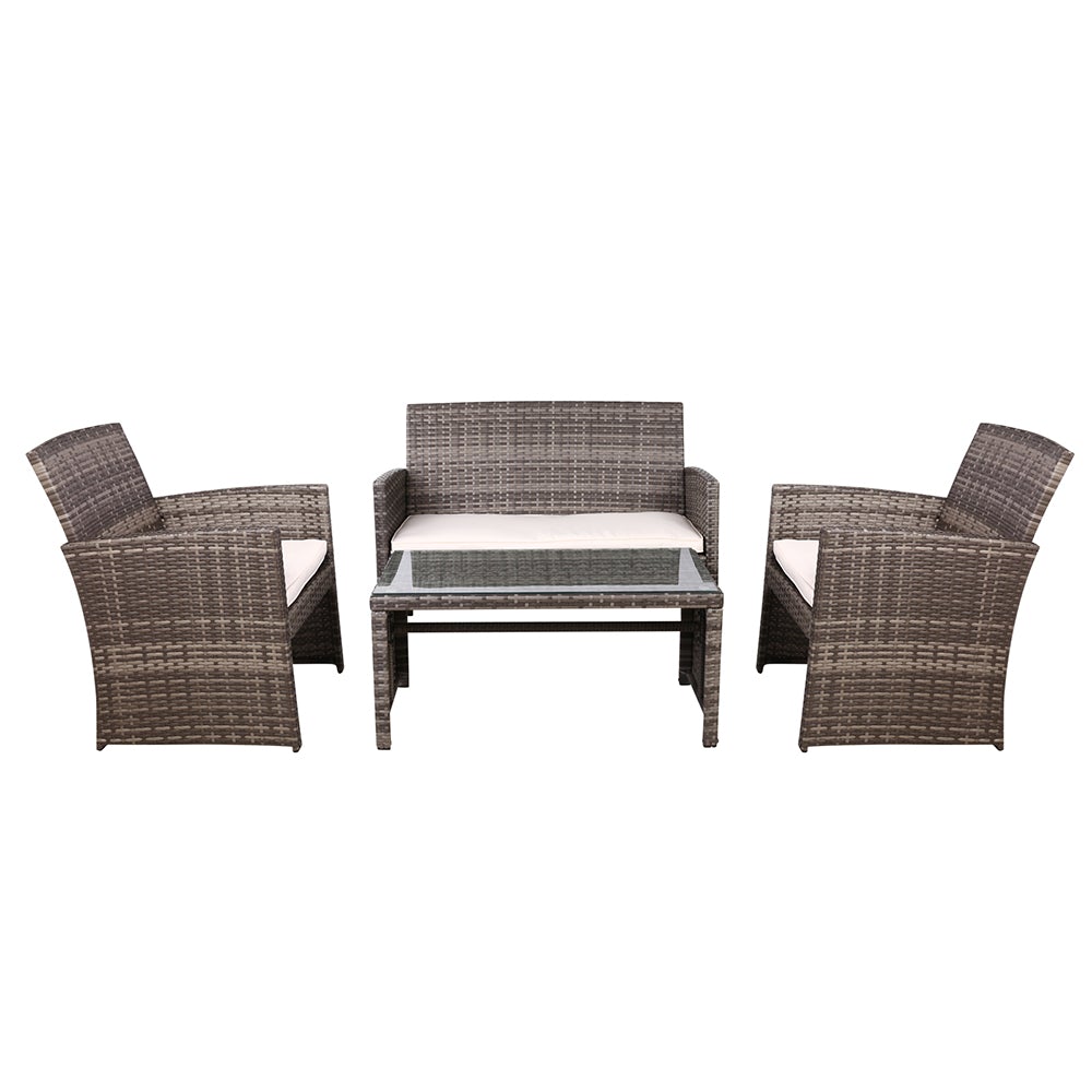 Gardeon Garden Furniture Outdoor Lounge Setting Wicker Sofa Set - Terrasland