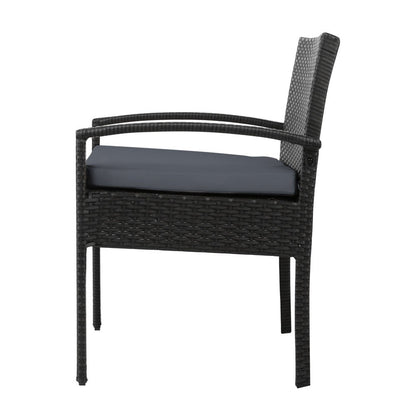 Gardeon 3-piece Outdoor Set - Black - Terrasland