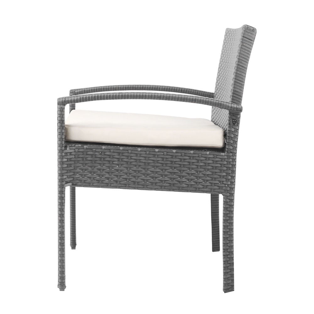 Gardeon 3-piece Outdoor Set - Grey - Terrasland