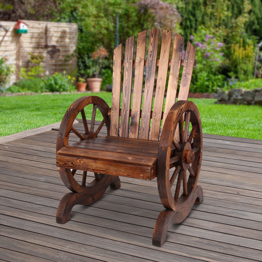 Gardeon Wooden Wagon Chair Outdoor - Terrasland