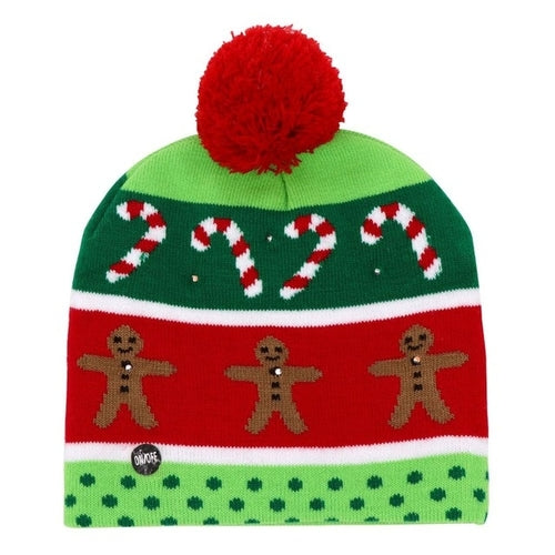 OurWarm Led Light Cotton Christmas Hat Knit Up