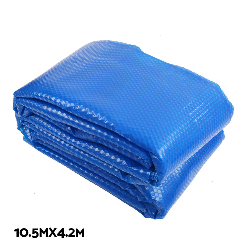 Aquabuddy 10.5x4.2m Solar Swimming Pool Cover Roller Blanket Bubble - Terrasland