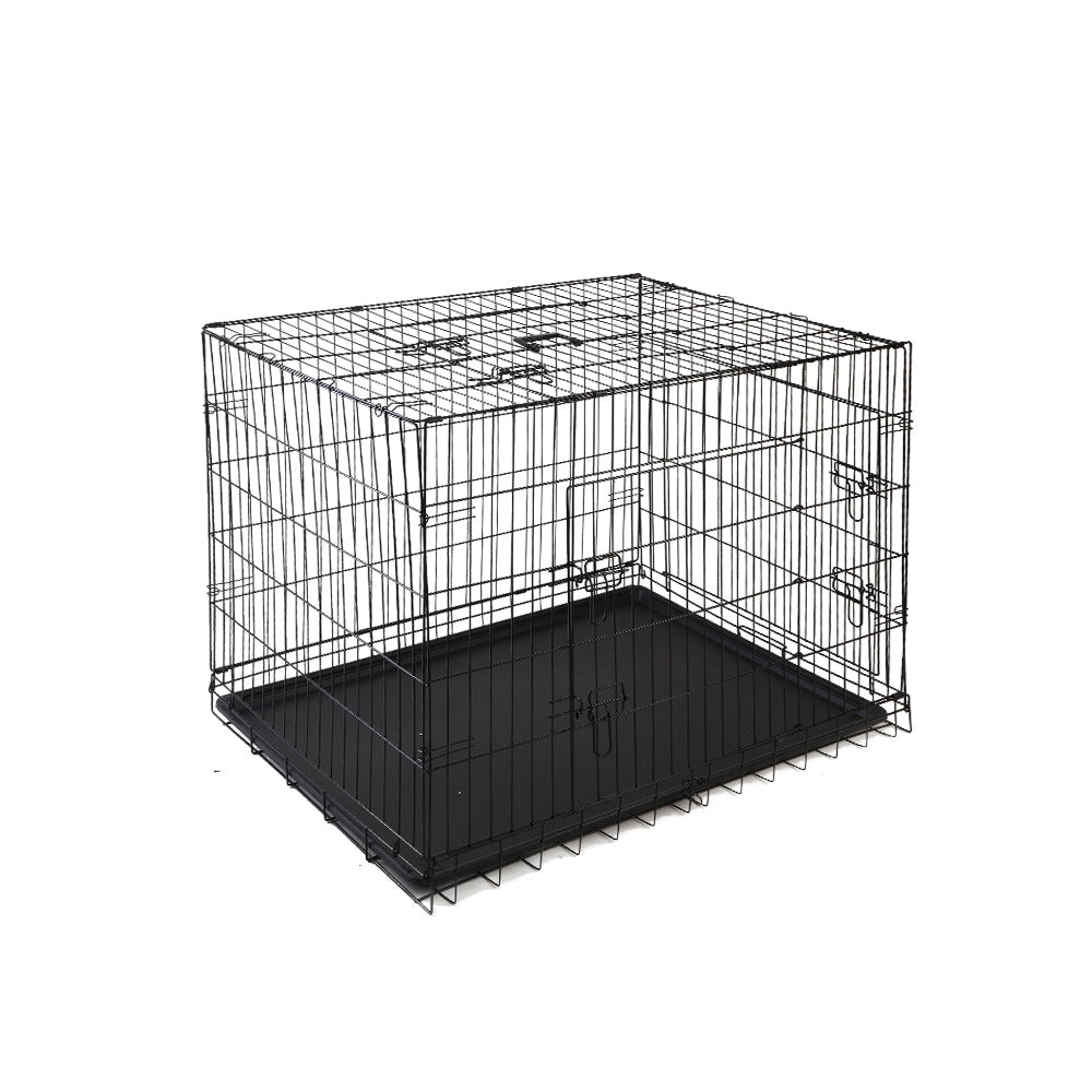 i.Pet 42inch Pet Cage - Black - Terrasland