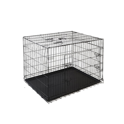 i.Pet 42inch Pet Cage - Black - Terrasland