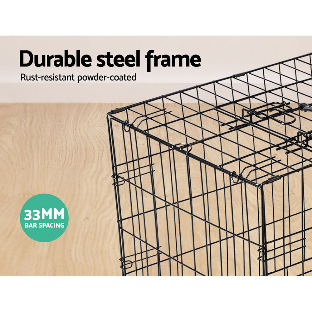 i.Pet 42inch Pet Cage - Black - Terrasland