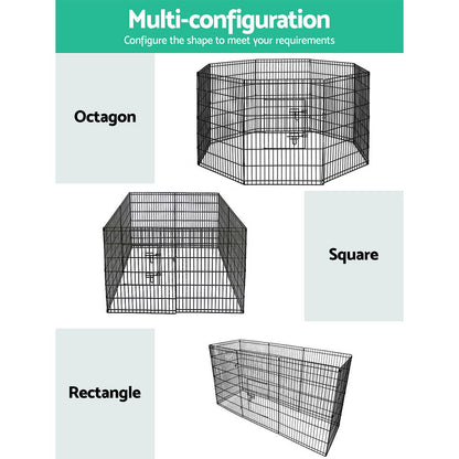 i.Pet 36" 8 Panel Pet Dog Playpen Puppy Exercise Cage Enclosure Play - Terrasland