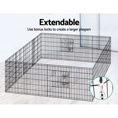 i.Pet 36" 8 Panel Pet Dog Playpen Puppy Exercise Cage Enclosure Play - Terrasland