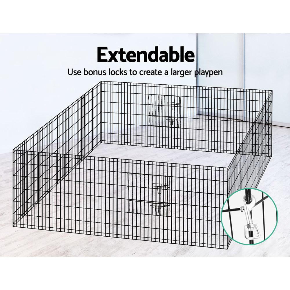 i.Pet 2X36" 8 Panel Pet Dog Playpen Puppy Exercise Cage Enclosure - Terrasland