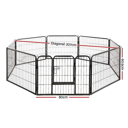 i.Pet 8 Panel Pet Dog Playpen Puppy Exercise Cage Enclosure Fence Play - Terrasland