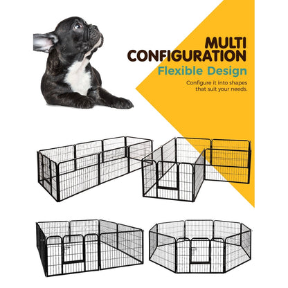 i.Pet 8 Panel Pet Dog Playpen Puppy Exercise Cage Enclosure Fence Play - Terrasland