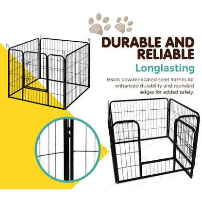 i.Pet 8 Panel Pet Dog Playpen Puppy Exercise Cage Enclosure Fence Play - Terrasland