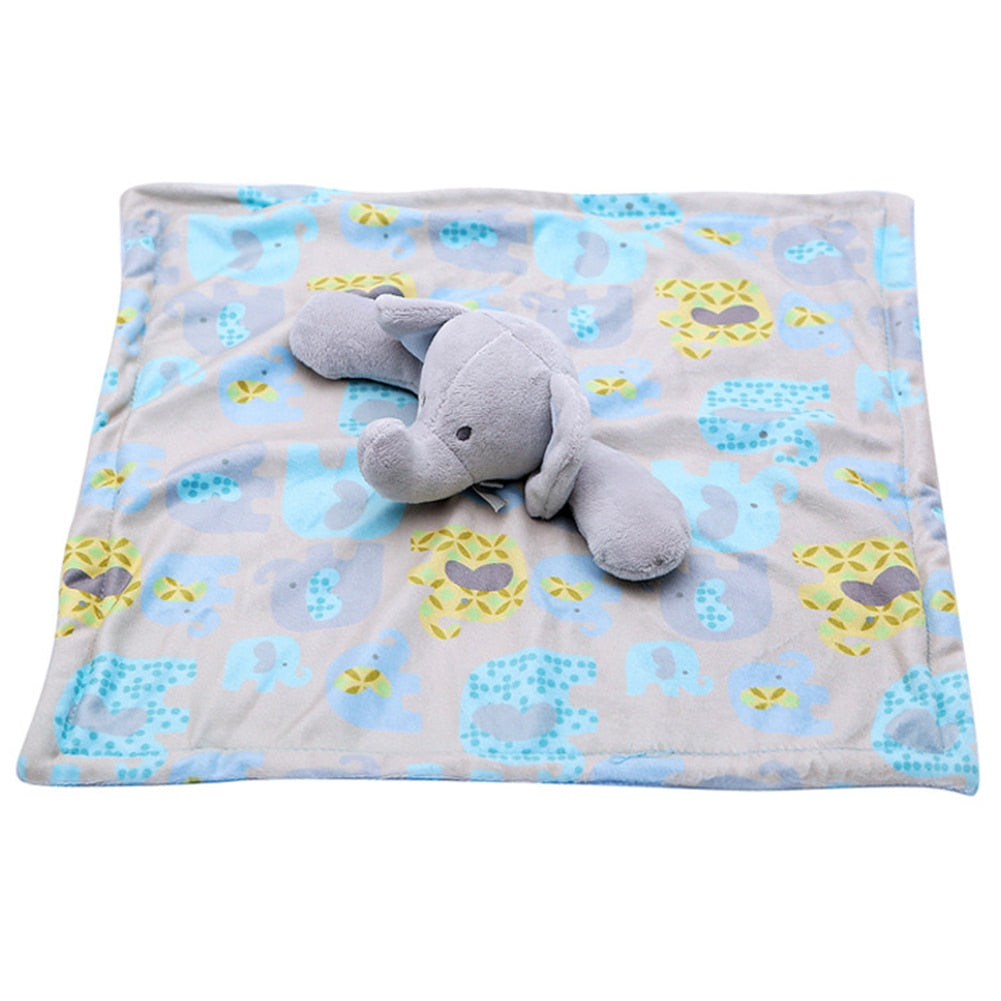 Practical Plush Saliva Security Blanket Soft Cute