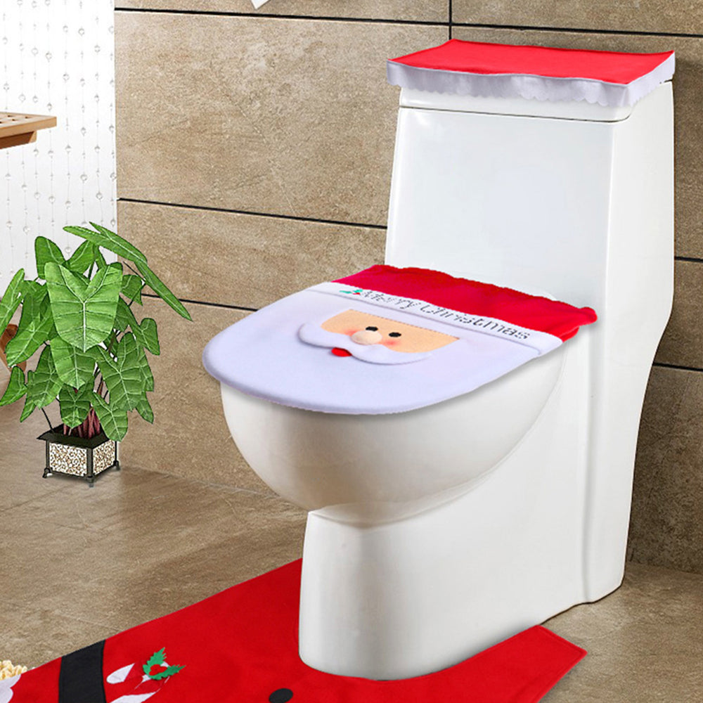 Santa Claus Toilet Lid Cover Seat Christmas